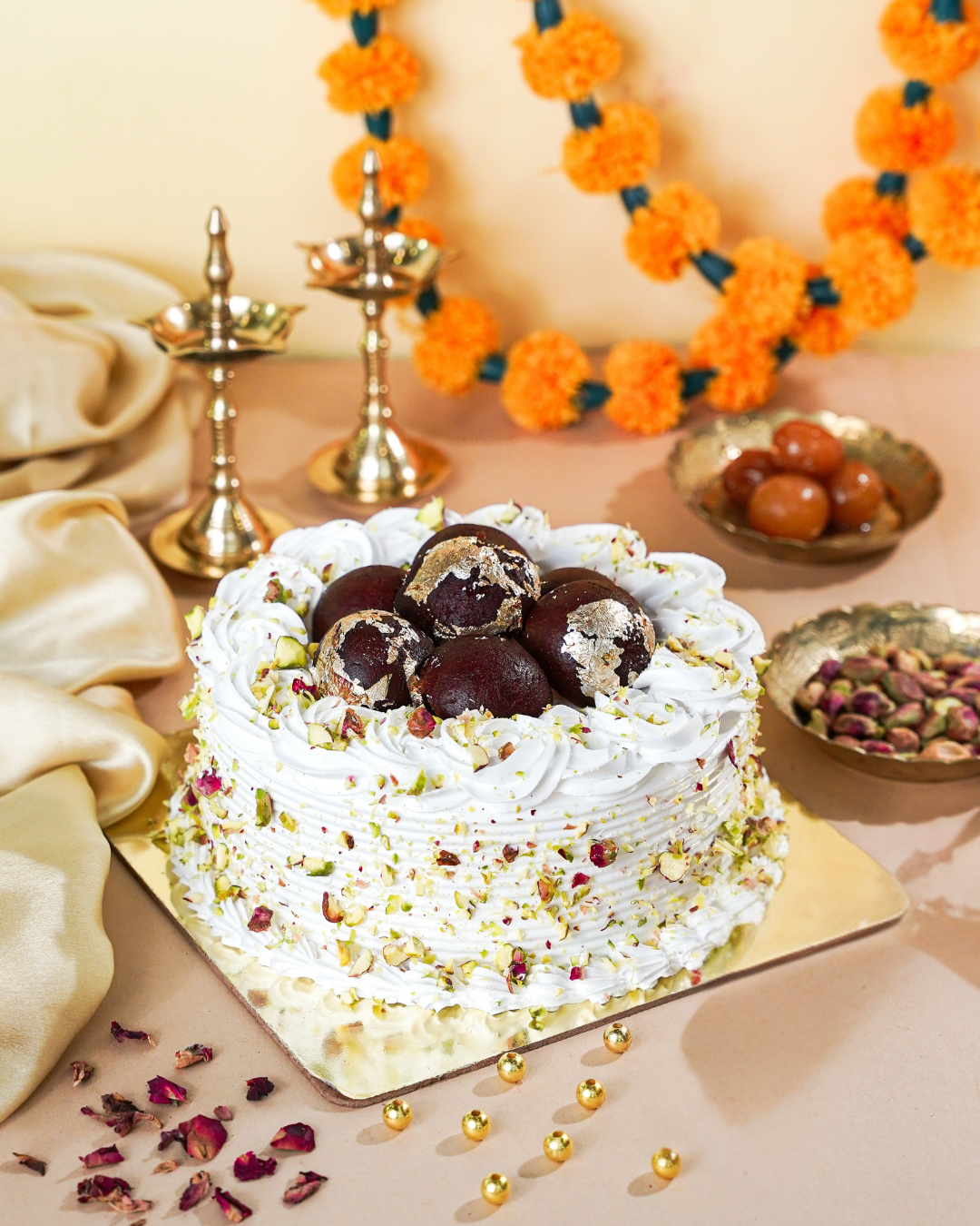 Gulab Jamun Indian Cake