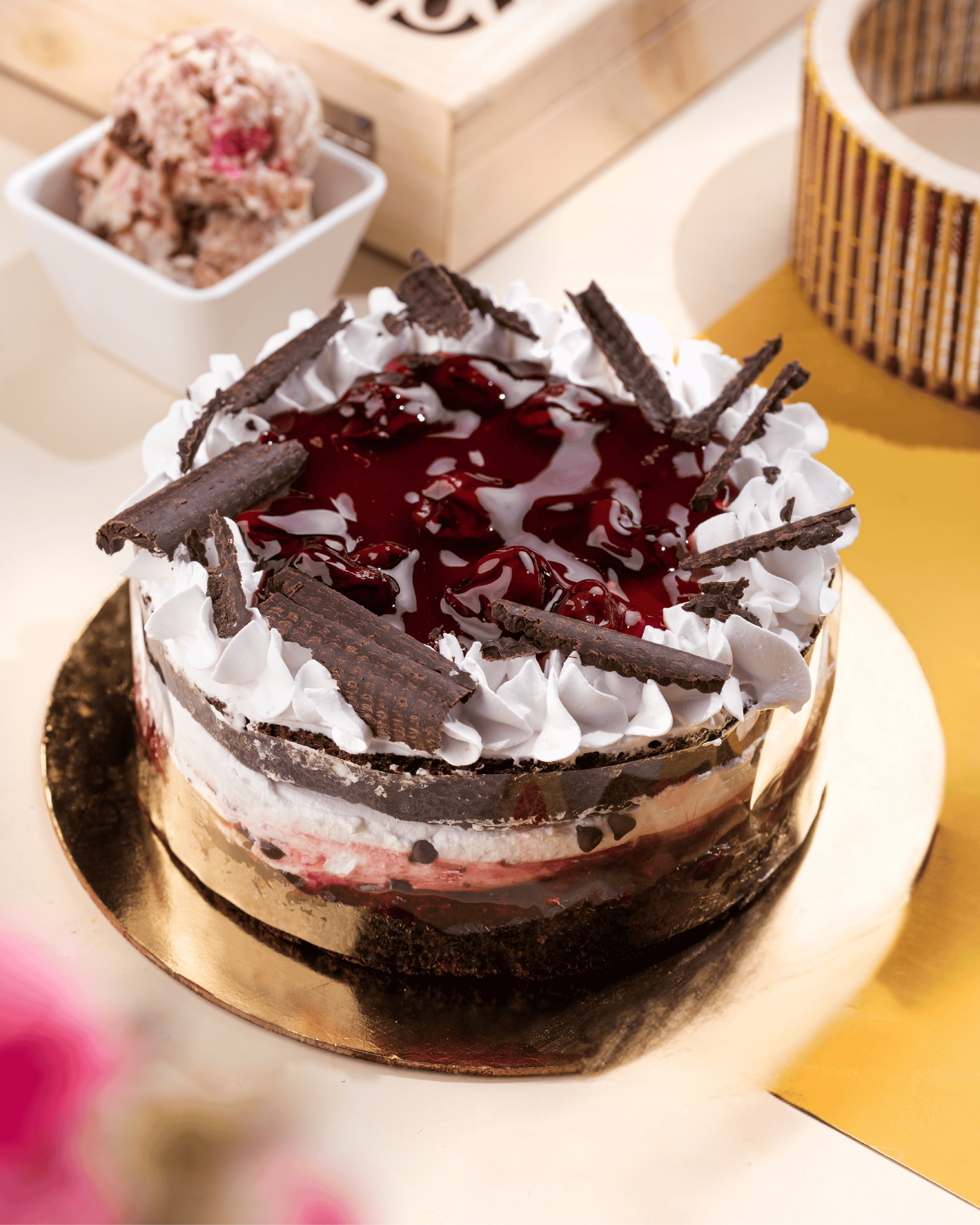 Black Forest Ice Cream Cake