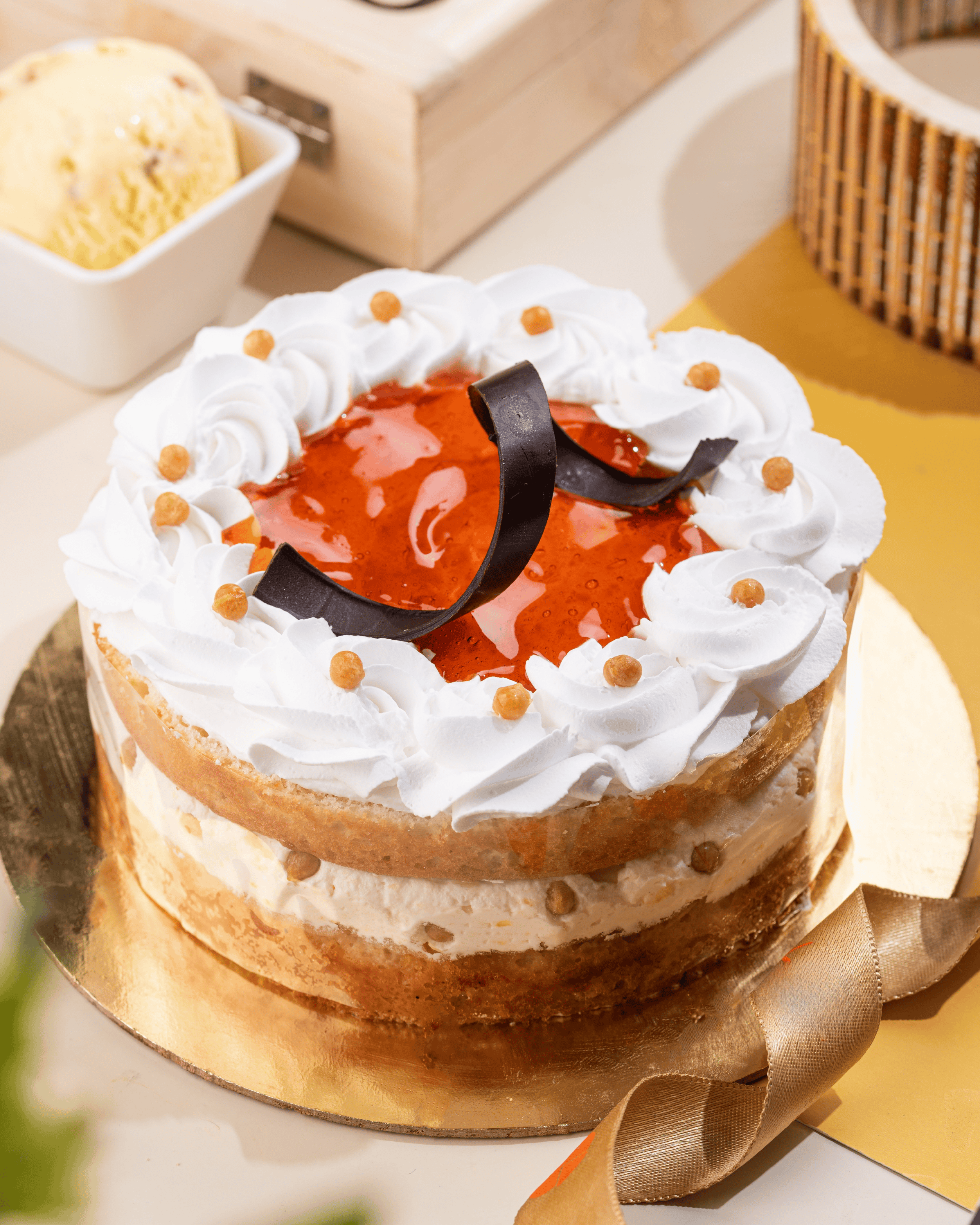 Butterscotch Ice Cream Cake