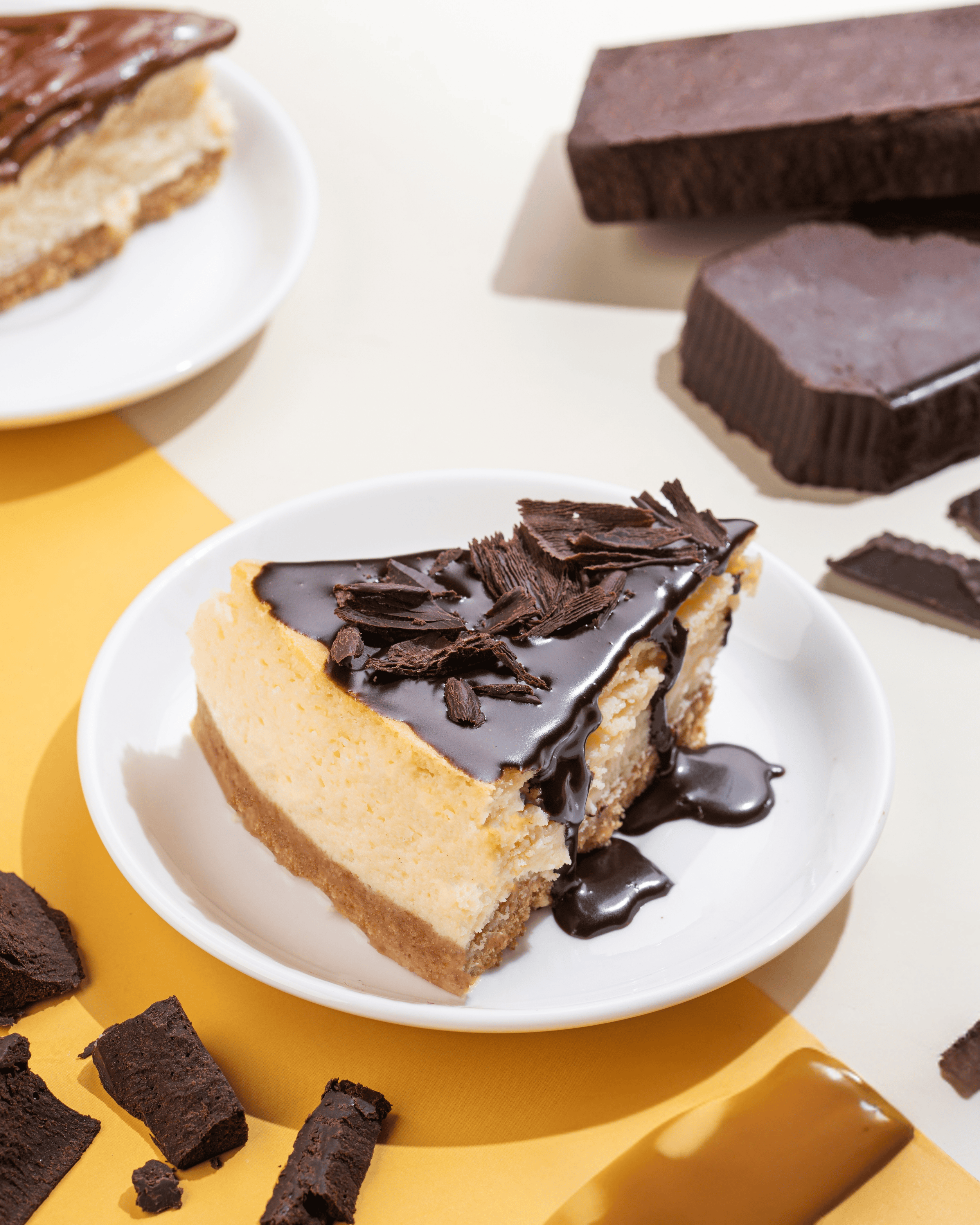 Dark Chocolate Baked Cheesecake