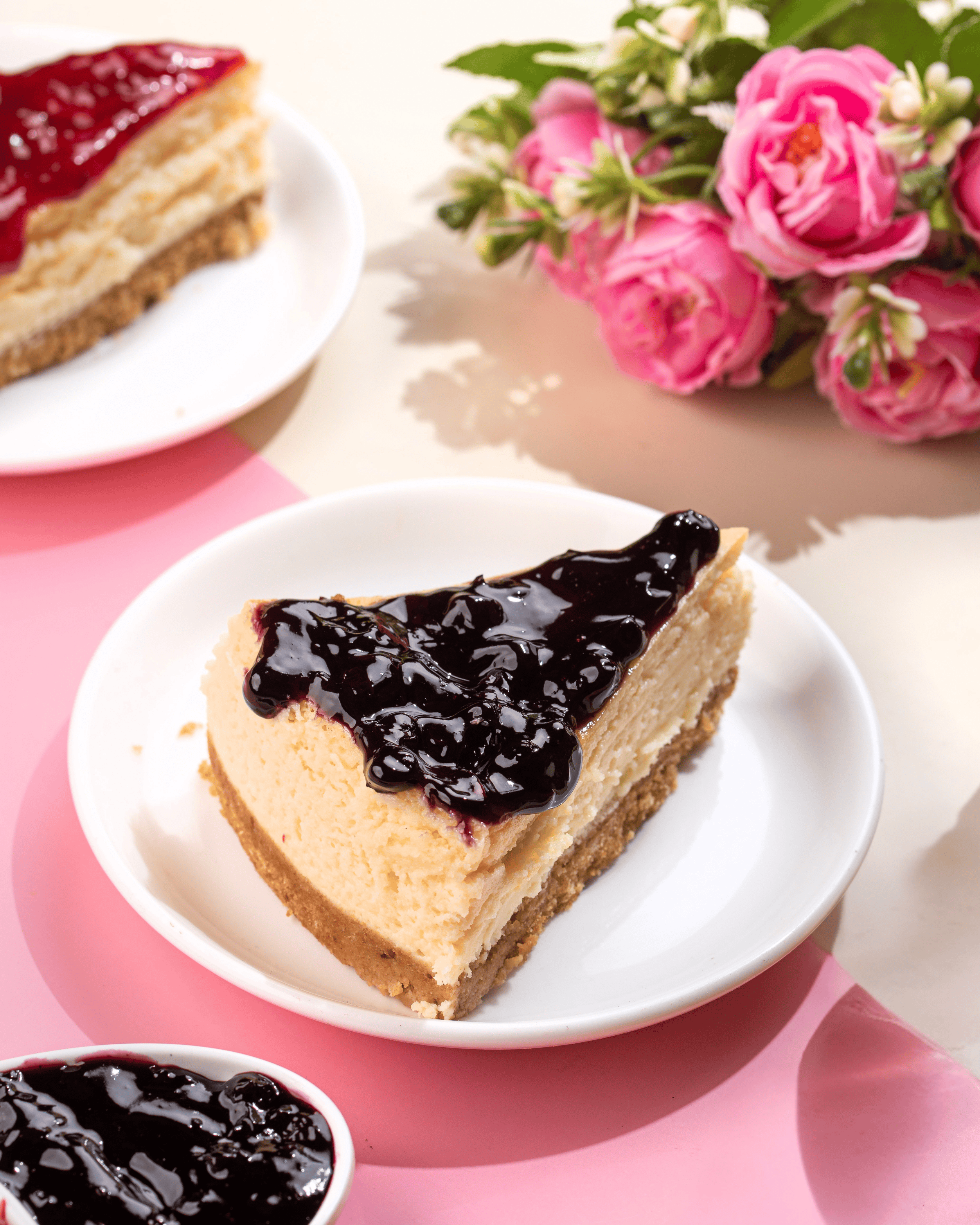 Blueberry Baked Cheesecake